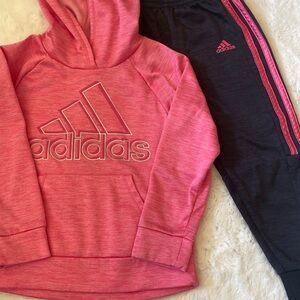 Adidas kids hoodie and track pant set